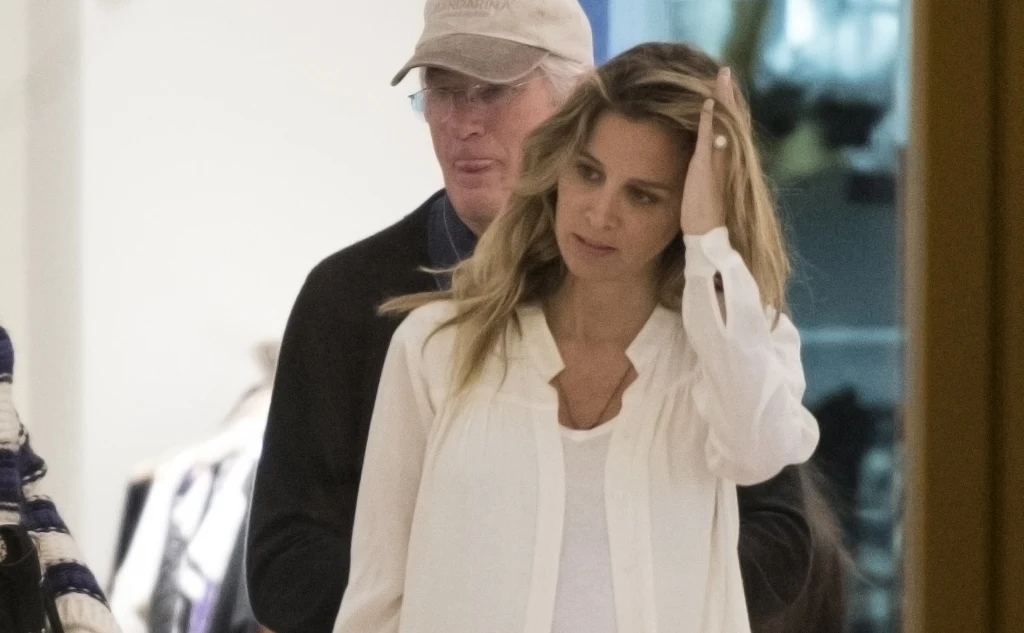 Richard Gere z żoną Alejandrą Silvą