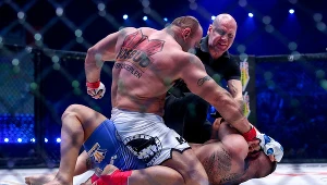 Mariusz Pudzianowski w walce z Erkiem Junem