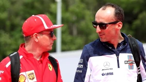 Robert Kubica ( z prawej) i Kimi Räikkönen