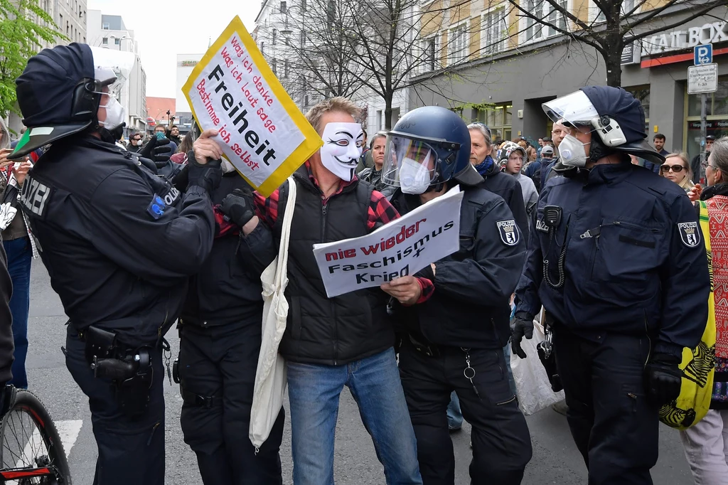 Protest w Berlinie Protest w Berlinie