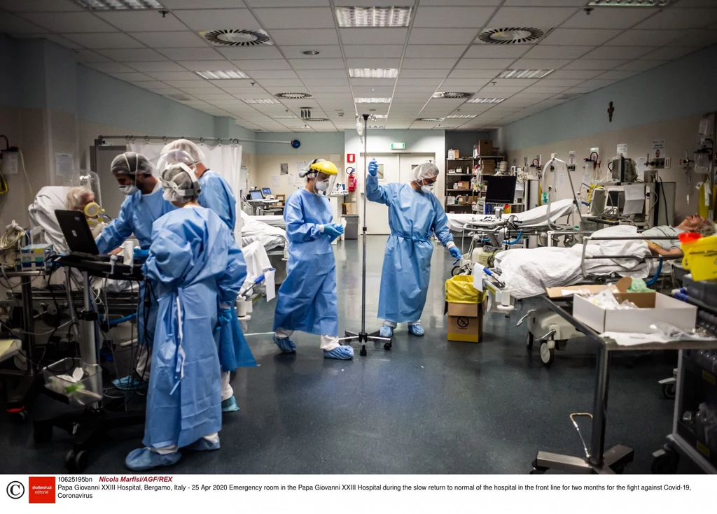 Po dwóch miesiącach walki z koronawirusem szpital w Bergamo zaczyna wracać do normalności. Na zdjęciu włoski OIOM. Po dwóch miesiącach walki z koronawirusem szpital w Bergamo zaczyna wracać do normalności. Na zdjęciu włoski OIOM.