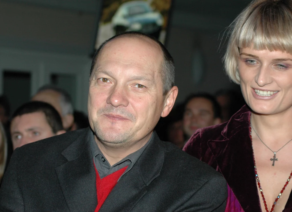 Tomasz Dedek z żoną Magdaleną w 2005 roku
