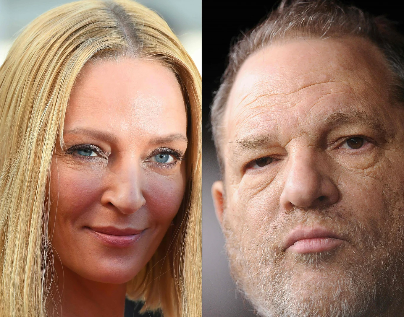 W 2018 roku w wywiadzie dla "New York Timesa" Thurman oskarżyła amerykańskiego producenta filmowego Harveya Weinsteina o molestowanie seksualne.

Aktorka oświadczyła, że Weinstein kilkakrotnie zabiegał o jej względy - w końcu rzucił się na nią w pokoju hotelowym w Londynie i usiłował ją rozebrać. Aktorka zagroziła, że jeśli będzie postępował wobec niej tak jak wobec innych kobiet, to "zrujnuje sobie karierę, reputację i straci rodzinę", ale producent odparł, że to on zniszczy jej karierę.

Do tego incydentu doszło przed nakręceniem filmu "Kill Bill", który wszedł na ekrany w 2003 roku.