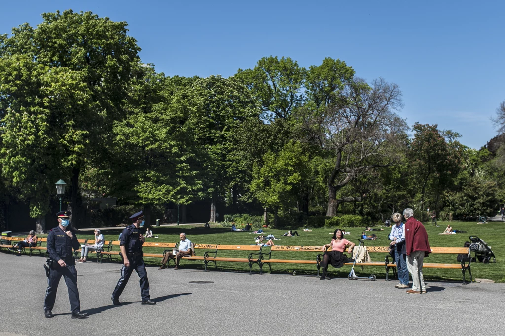 Na zdjęciu: Park miejski w Wiedniu Na zdjęciu: Park miejski w Wiedniu