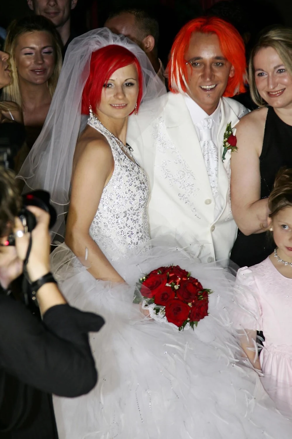 Anna Świątczak i Michał Wiśniewski w dniu ślubu, 2007 rok