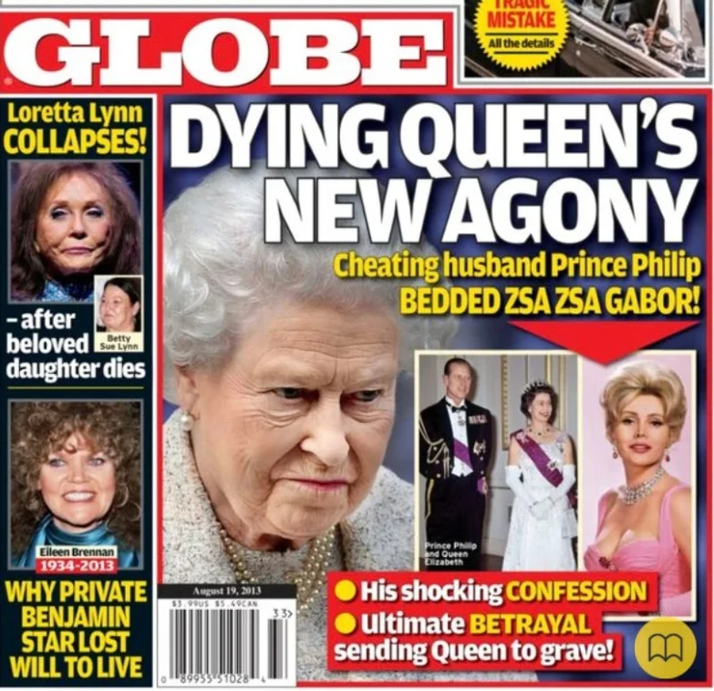 Okładka brytyjskiego tabloidu