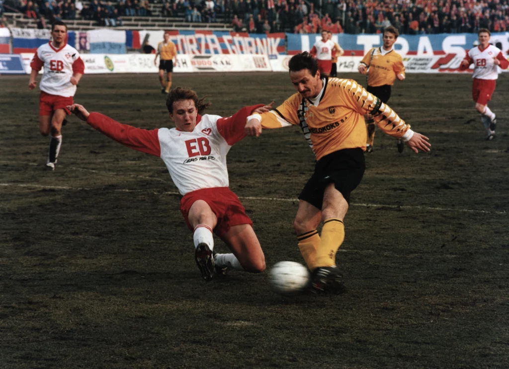 Jan Furtok w meczu z Górnikiem Zabrze