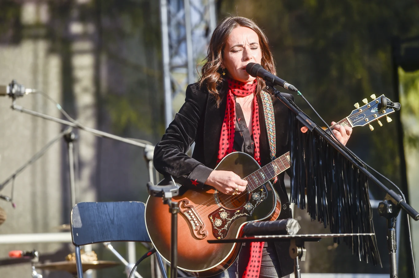 Kasia Kowalska podczas koncertu zorganizowanego w Ciechanowie Kasia Kowalska podczas koncertu zorganizowanego w Ciechanowie
