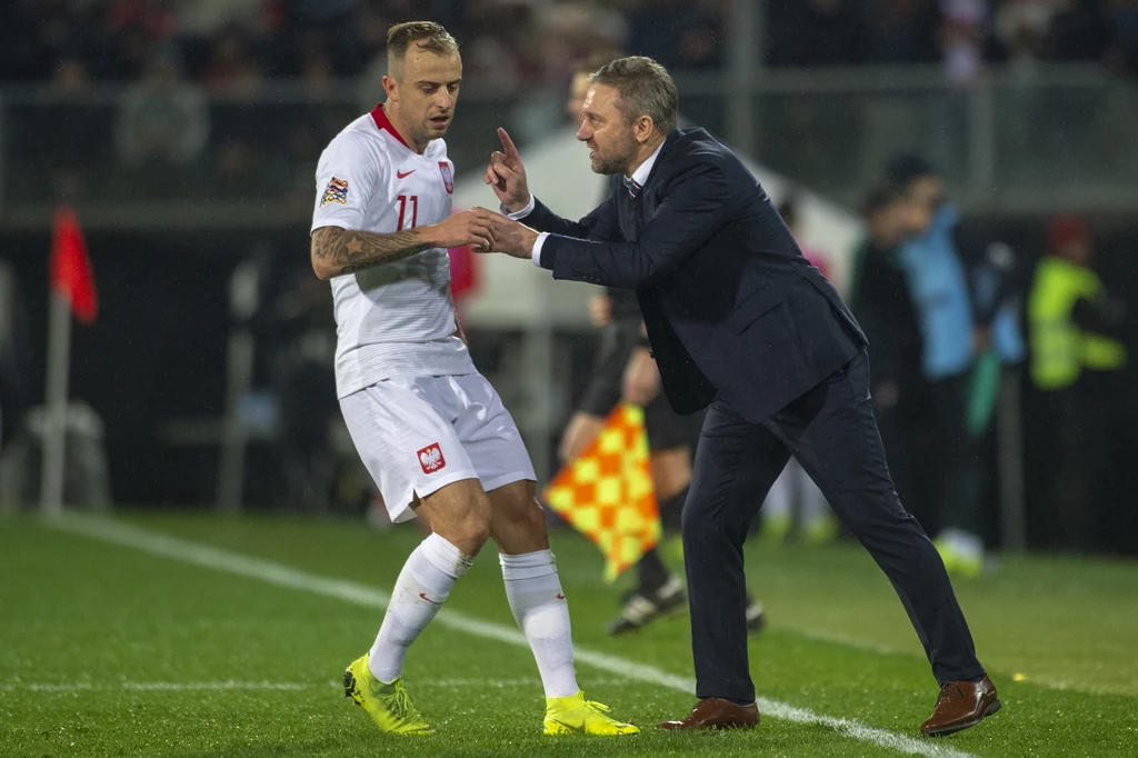 Kamil Grosicki i Jerzy Brzęczek Kamil Grosicki i Jerzy Brzęczek