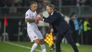 Kamil Grosicki i Jerzy Brzęczek