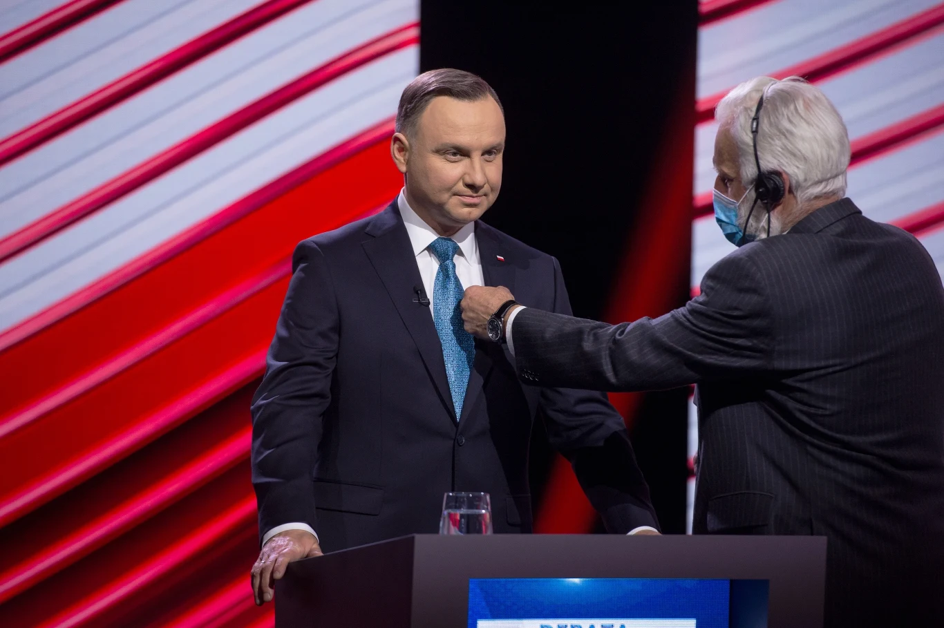 Andrzej Duda przed debatą prezydencką 2020 w TVP 