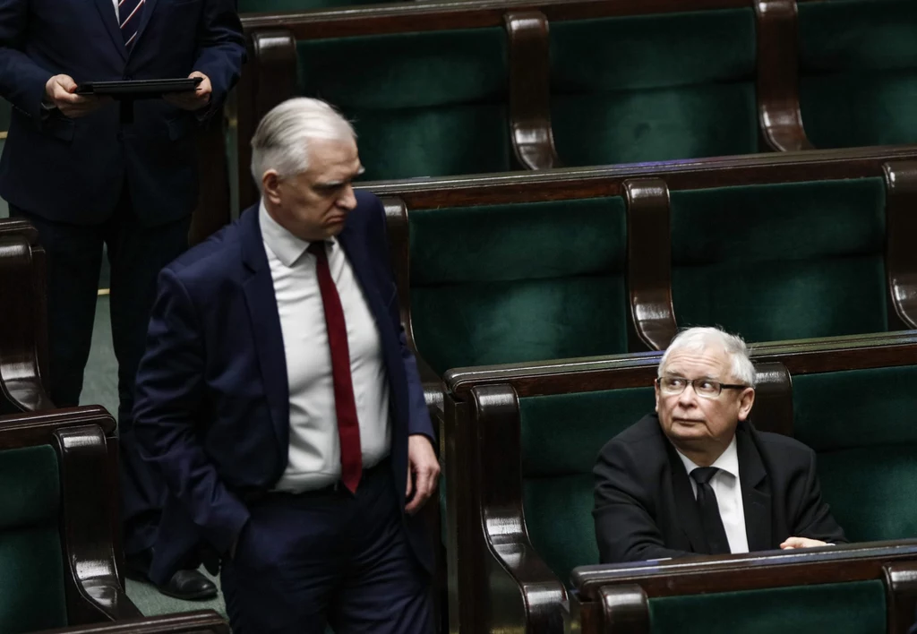 Jarosław Kaczyński i Jarosław Gowin Jarosław Kaczyński i Jarosław Gowin