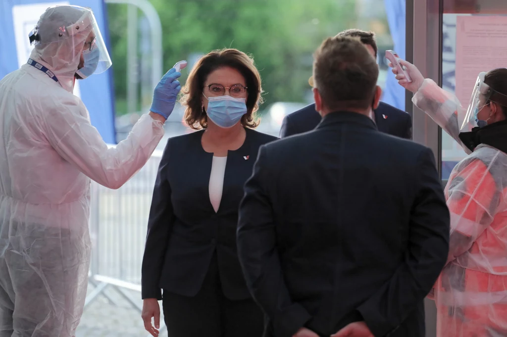  Wicemarszałek Sejmu, kandydatka KO na prezydenta RP Małgorzata Kidawa-Błońska