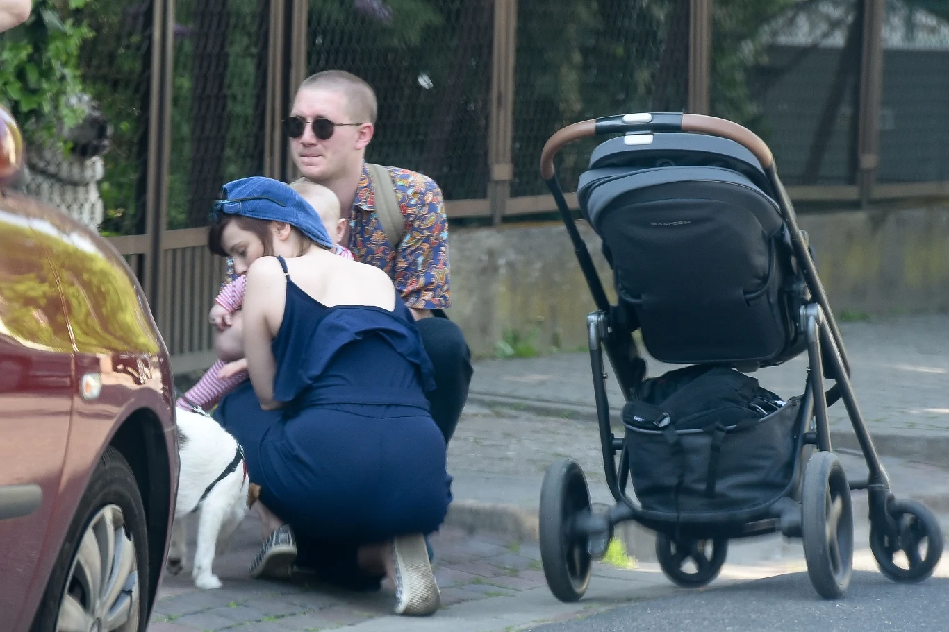 Jan Królikowski i Joanna Jarmołowicz z synem Józiem Jan Królikowski i Joanna Jarmołowicz z synem Józiem