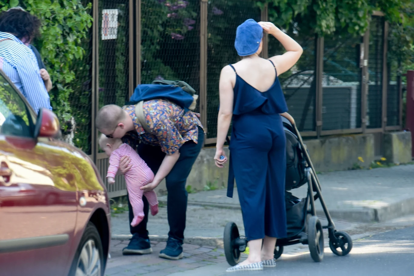 Jan Królikowski i Joanna Jarmołowicz z synem Józiem Jan Królikowski i Joanna Jarmołowicz z synem Józiem