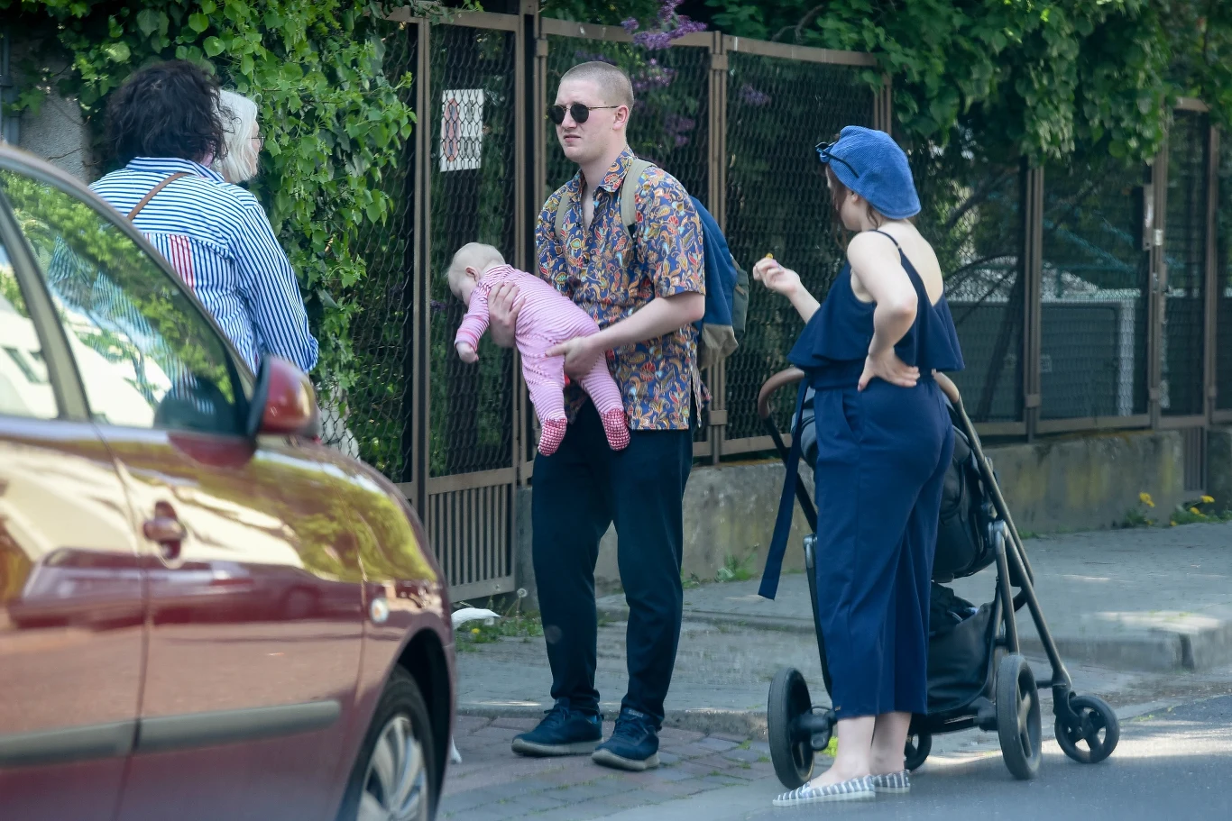 Jan Królikowski i Joanna Jarmołowicz z synem Józiem Jan Królikowski i Joanna Jarmołowicz z synem Józiem