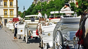 Dorożki na krakowskim rynku 