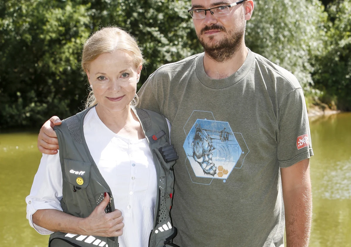 Laura Łącz z synem Laura Łącz z synem