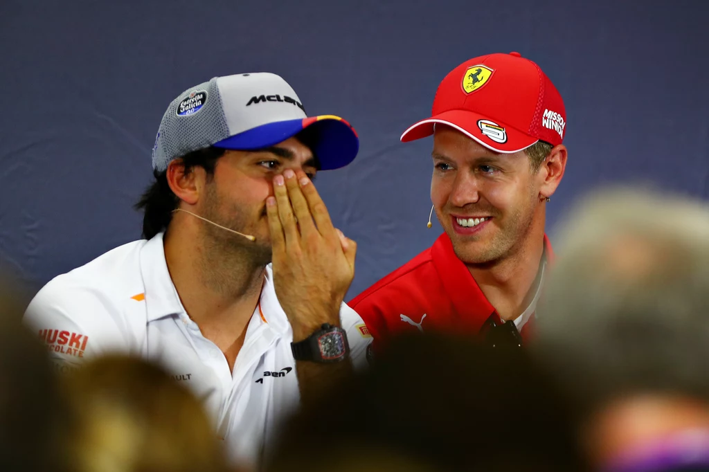 Carlos Sainz i Sebastian Vettel