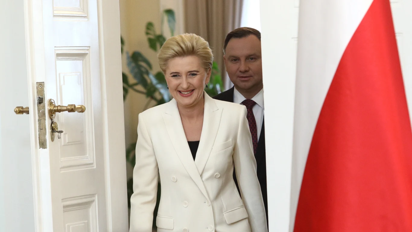 Agata Duda z mężem Agata Duda z mężem