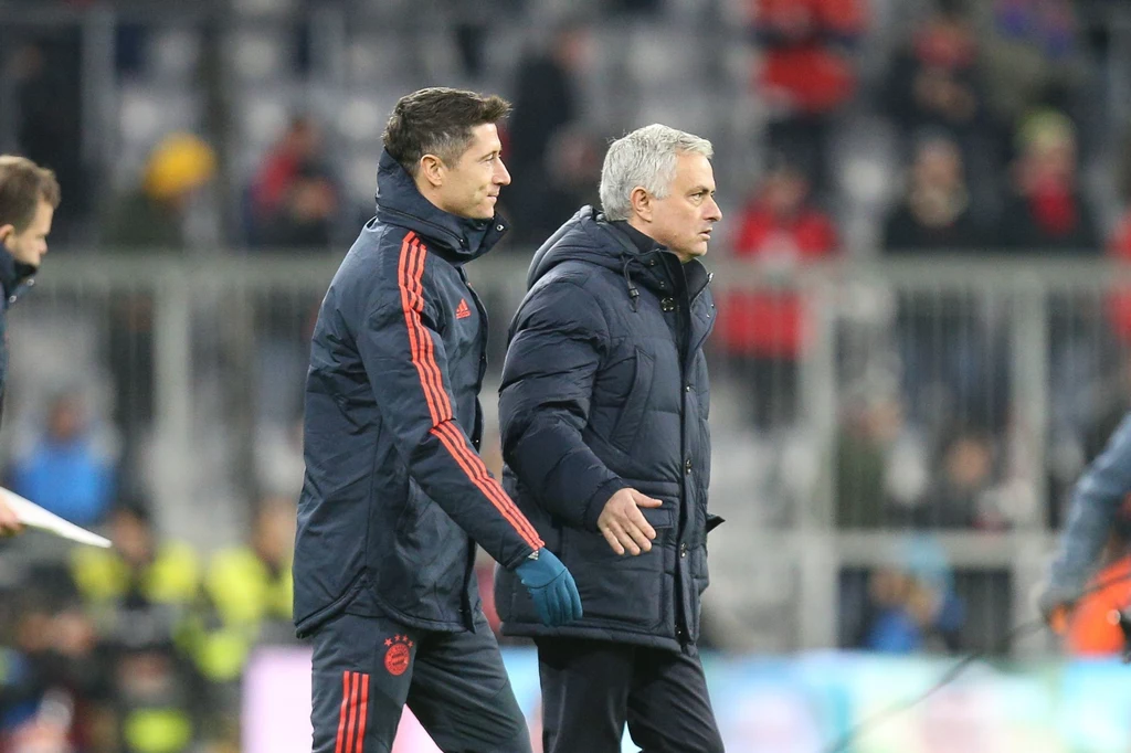 Robert Lewandowski i Jose Mourinho Robert Lewandowski i Jose Mourinho