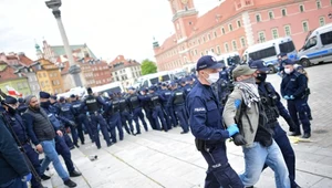 Policja zatrzymała jednego z uczestników tzw. strajku przedsiębiorców