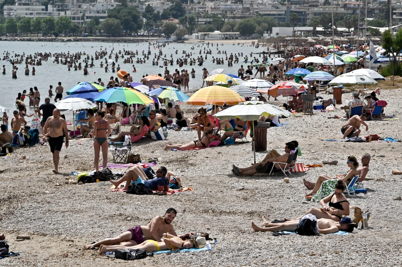 Plaża w Grecji, 16 maja 2020 r. 