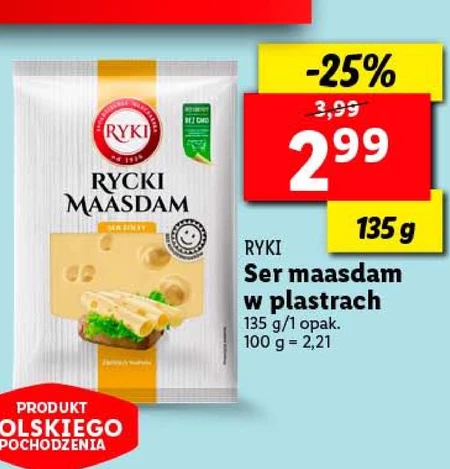 Ser żółty Rycki Edam