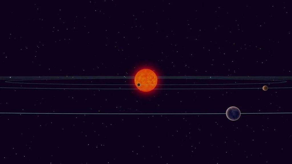 Wizja artystyczna układu TRAPPIST-1