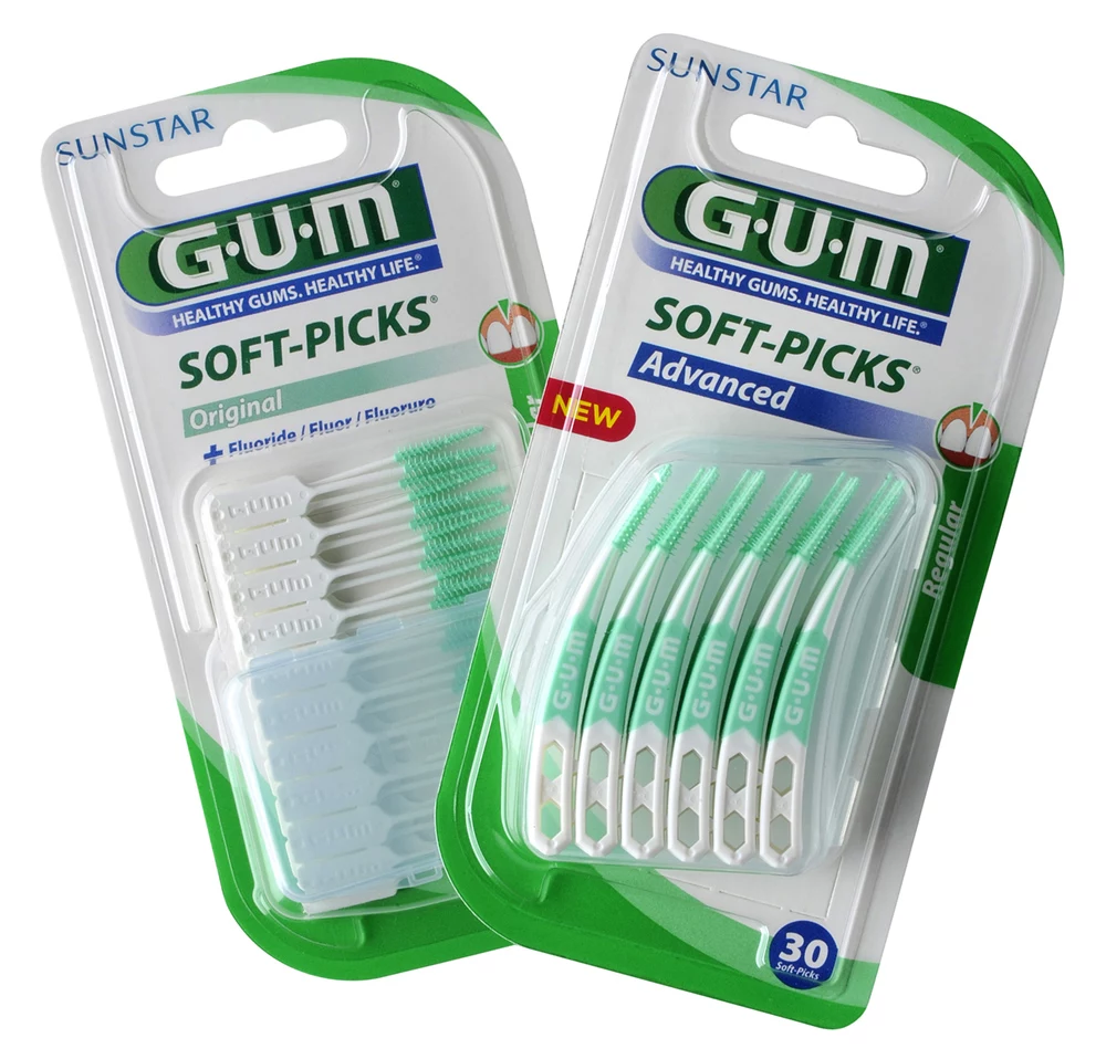 Czyściki międzyzębowe Soft-Pick i Soft-Pick Advanced od GUM Sunstar 