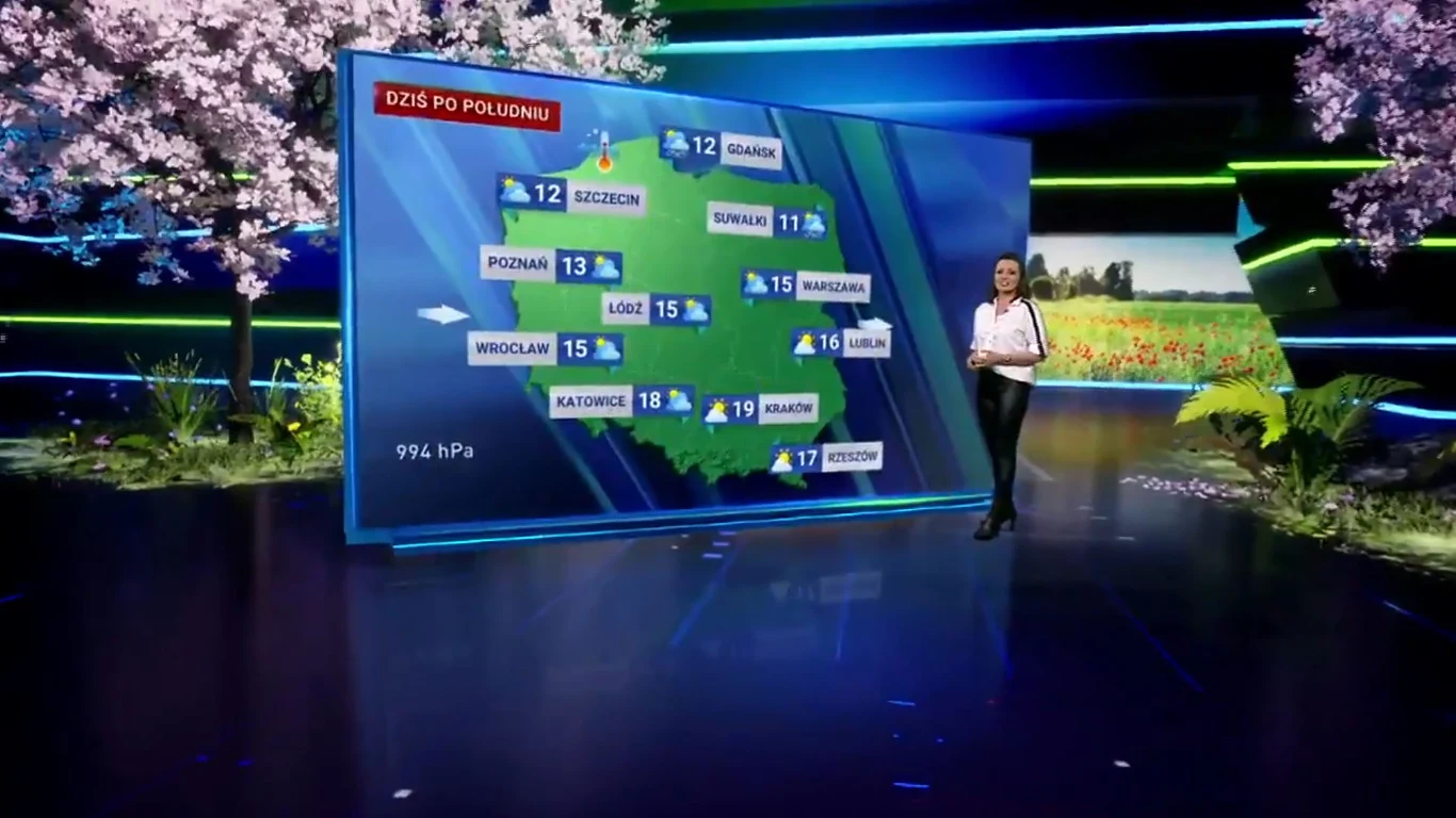 Warto tu zaznaczyć, że kluczowym elementem nowego wirtualnego studia jest ogromna 22-metrowa ściana LED, która daje ogromne możliwości i pozwala nadawać w rozdzielczości 4x4K. 