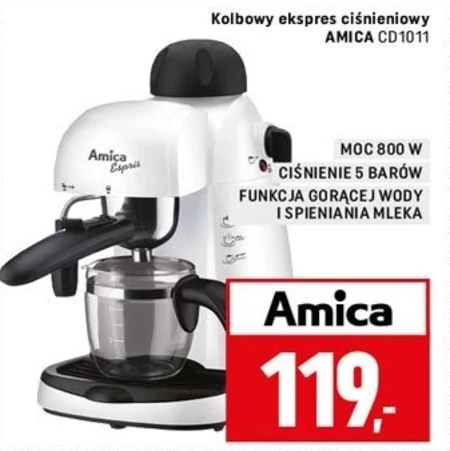 Ekspres do kawy CD1011 Amica