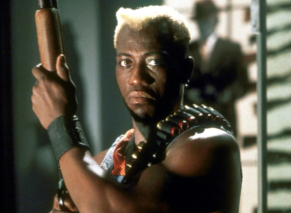 Wesley Snipes był u szczytu sławy, kiedy zaczął tracić grunt pod nogami. Podczas kręcenia trzeciej części "Blade'a" rozzłoszczony aktor nagle rzucił się na reżysera, Davida S. Goyera. Na szczęście go nie udusił, chociaż wyglądało to niebezpiecznie. Podobno do zakończenia zdjęć panowie nie rozmawiali ze sobą. Aktor Patton Oswalt wyznał w jednej z rozmów, że reżyser i popularny aktor komunikowali się ze sobą za pomocą karteczek samoprzylepnych. Na zdjęciu: Wesley Snipes na planie filmu: "Człowiek demolka" Wesley Snipes był u szczytu sławy, kiedy zaczął tracić grunt pod nogami. Podczas kręcenia trzeciej części "Blade'a" rozzłoszczony aktor nagle rzucił się na reżysera, Davida S. Goyera. Na szczęście go nie udusił, chociaż wyglądało to niebezpiecznie. Podobno do zakończenia zdjęć panowie nie rozmawiali ze sobą. Aktor Patton Oswalt wyznał w jednej z rozmów, że reżyser i popularny aktor komunikowali się ze sobą za pomocą karteczek samoprzylepnych. Na zdjęciu: Wesley Snipes na planie filmu: "Człowiek demolka"