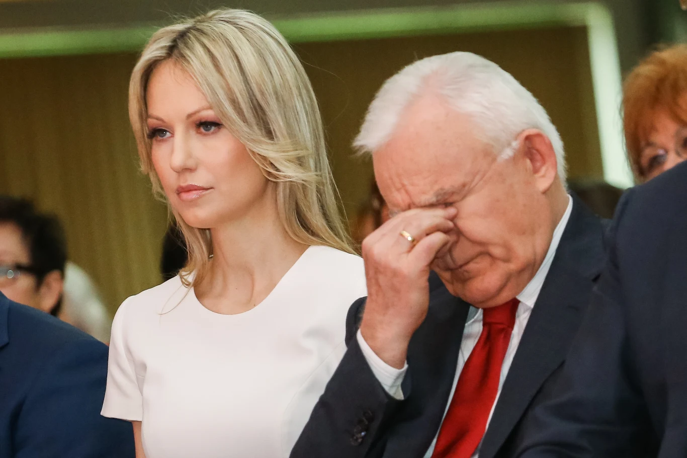 Magdalena Ogórek i Leszek Miller