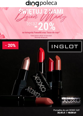 Promocje na pomadki i tusze w Inglot