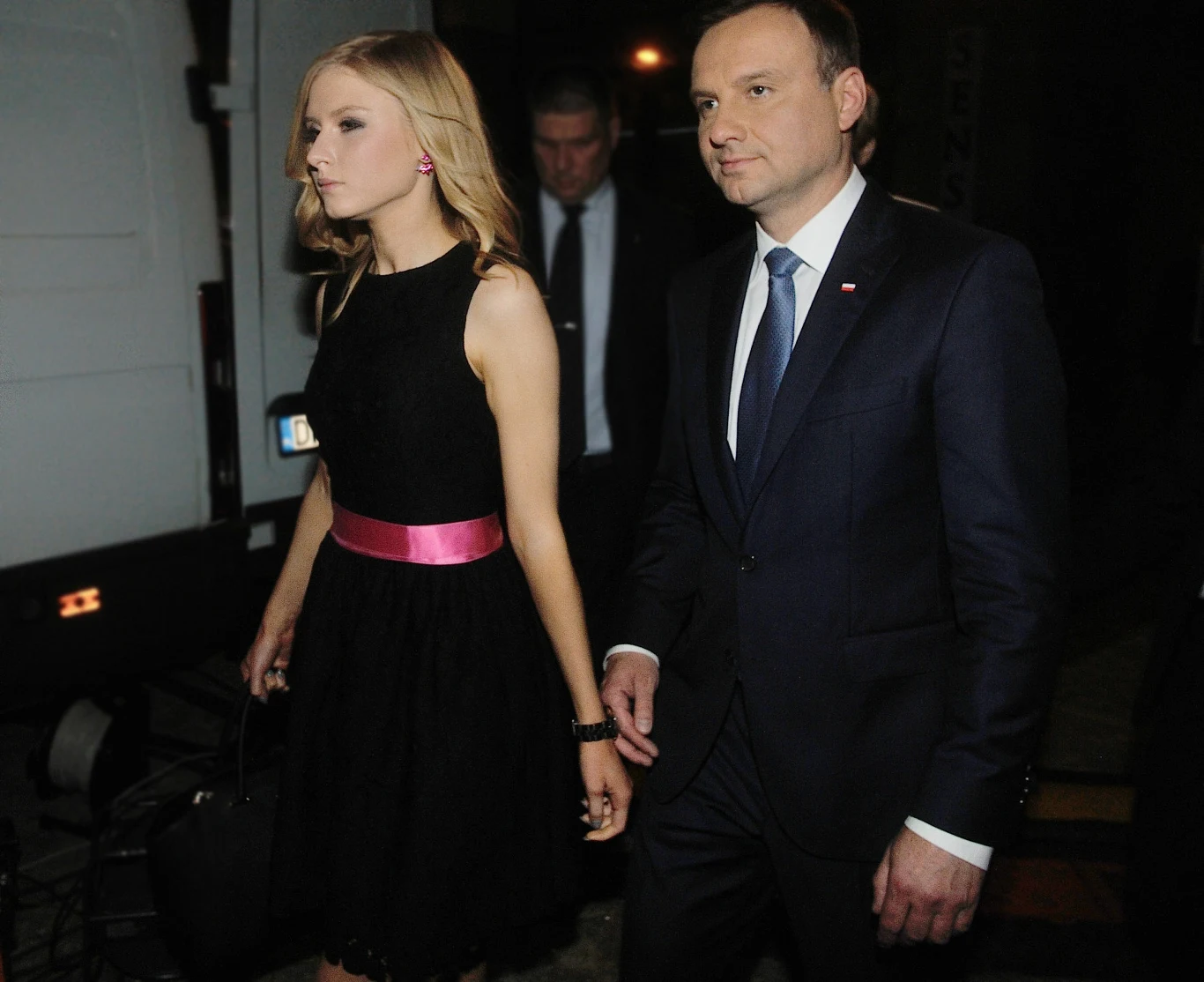 Andrzej Duda z córką Andrzej Duda z córką