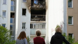 Pożar na warszawskich Jelonkach