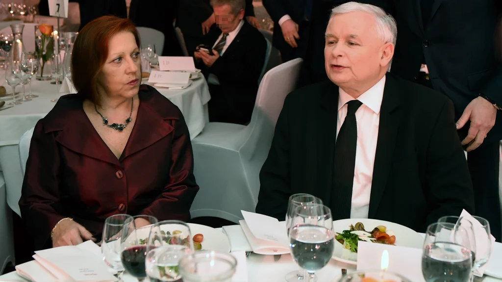 Barbara Skrzypek i Jarosław Kaczyński