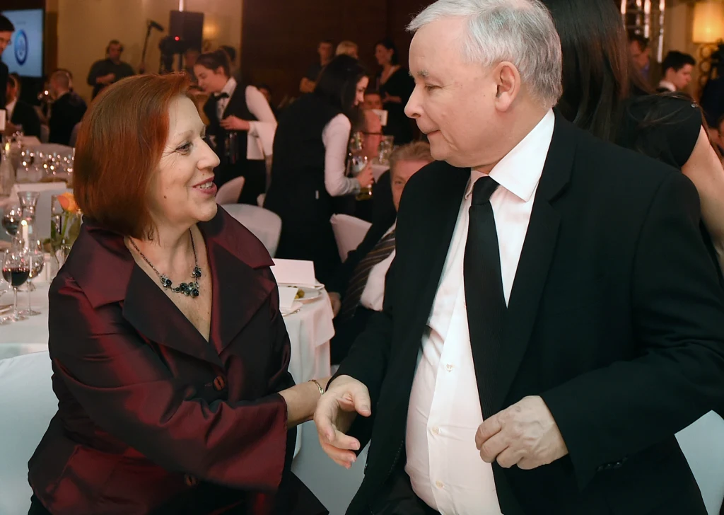 Barbara Skrzypek i Jarosław Kaczyński
