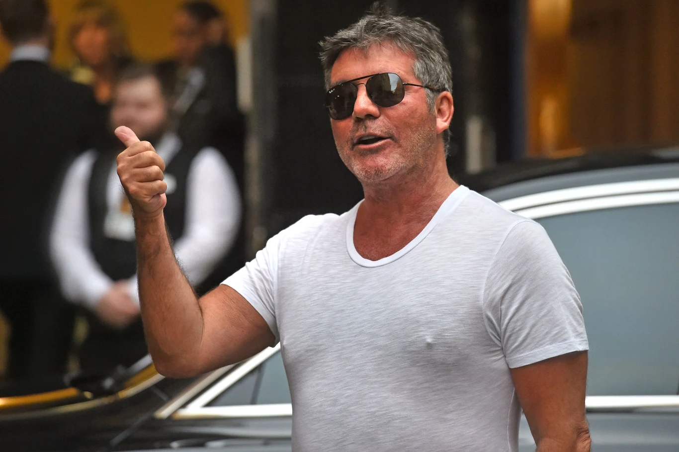 Simon Cowell na początku 2019 r. Simon Cowell na początku 2019 r.
