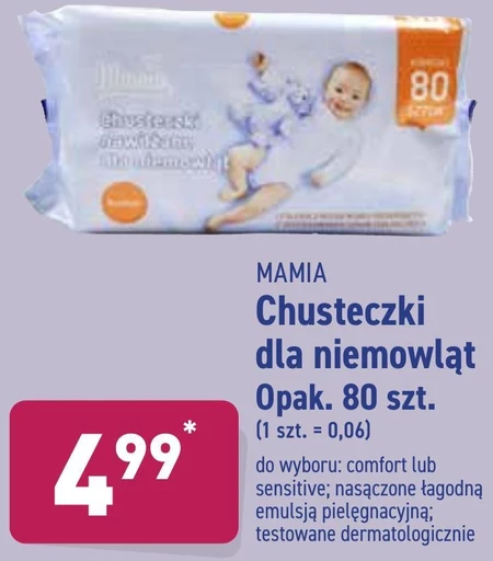 Chusteczki dla niemowląt Mamia