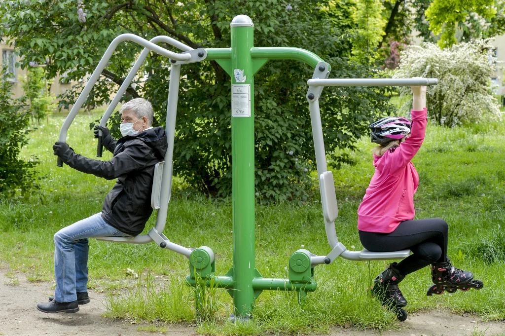 Henryk Gołębiewski z córką Henryk Gołębiewski z córką