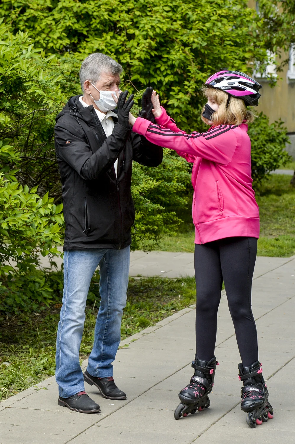 Henryk Gołębiewski z córką