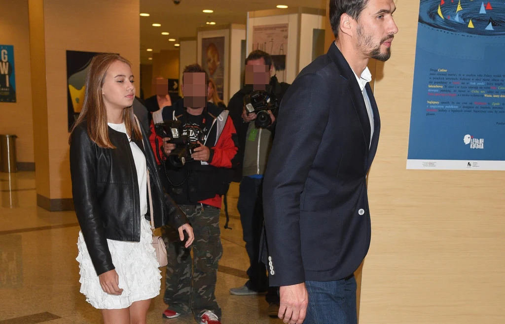 Oliwia Bieniuk z tatą, Jarosławem Bieniukiem