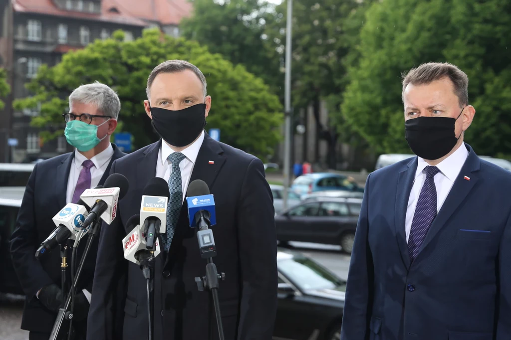 Andrzej Duda, Mariusz Błaszczak i Paweł Soloch Andrzej Duda, Mariusz Błaszczak i Paweł Soloch