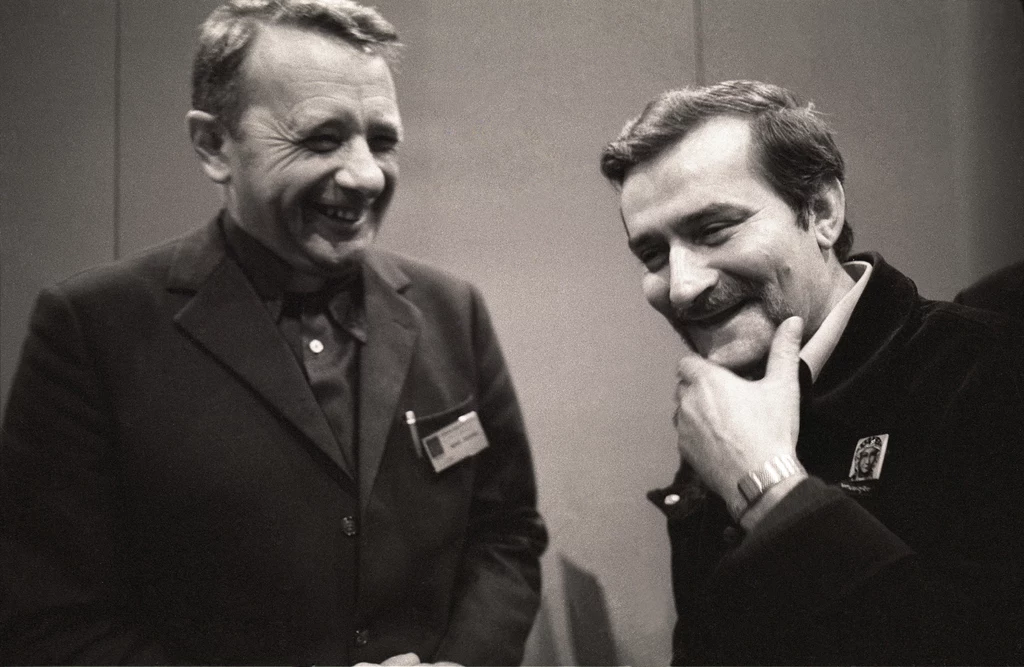Ks. Józef Tischner i Lech Wałęsa w 1981 roku