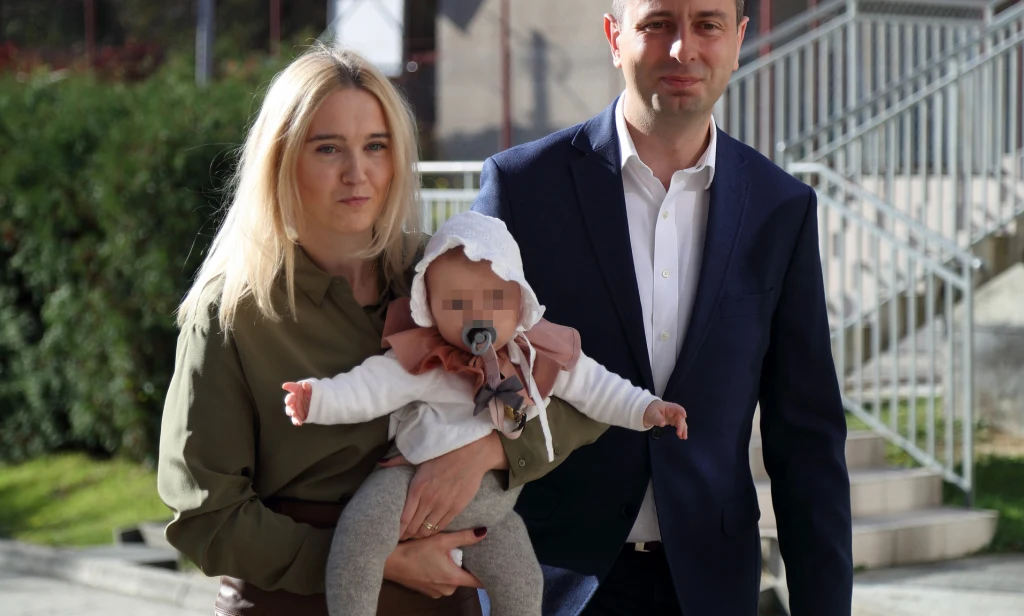 Władysław Kosiniak-Kamysz z żoną i córką