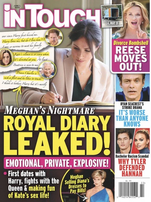 O dzienniku Meghan Markle pisze tygodnik "In Touch" O dzienniku Meghan Markle pisze tygodnik "In Touch"