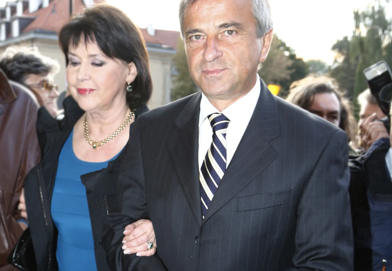 Elżbieta Jaworowicz z mężem