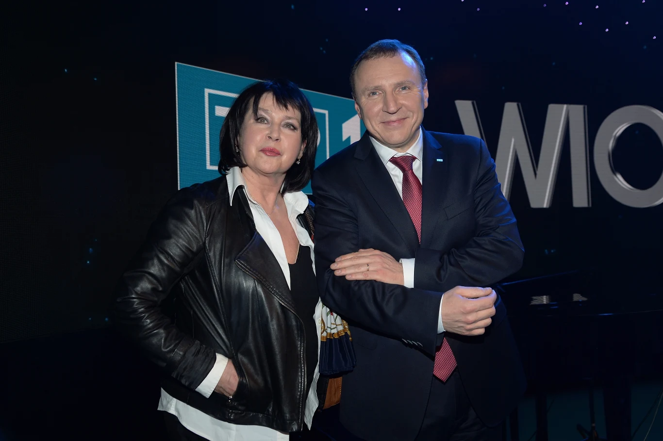 Elżbieta Jaworowicz i Jacek Kurski 